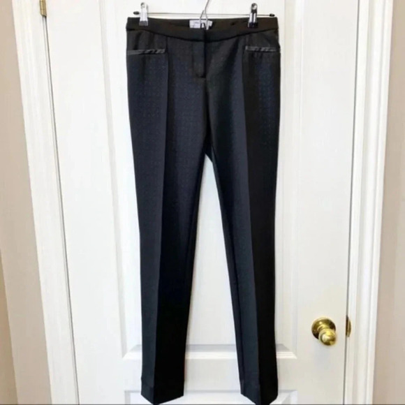 Ricki’s Black Slim Straight Leg Pant Cigarette Trousers Ponte Stretch Size 2 - Picture 3 of 15